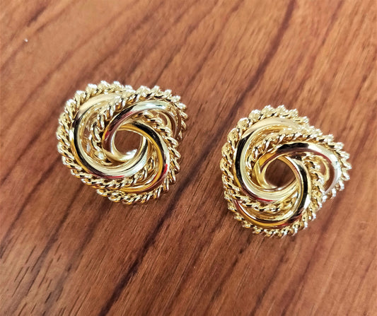 Twisted Loop Earrings - GlitterGleam