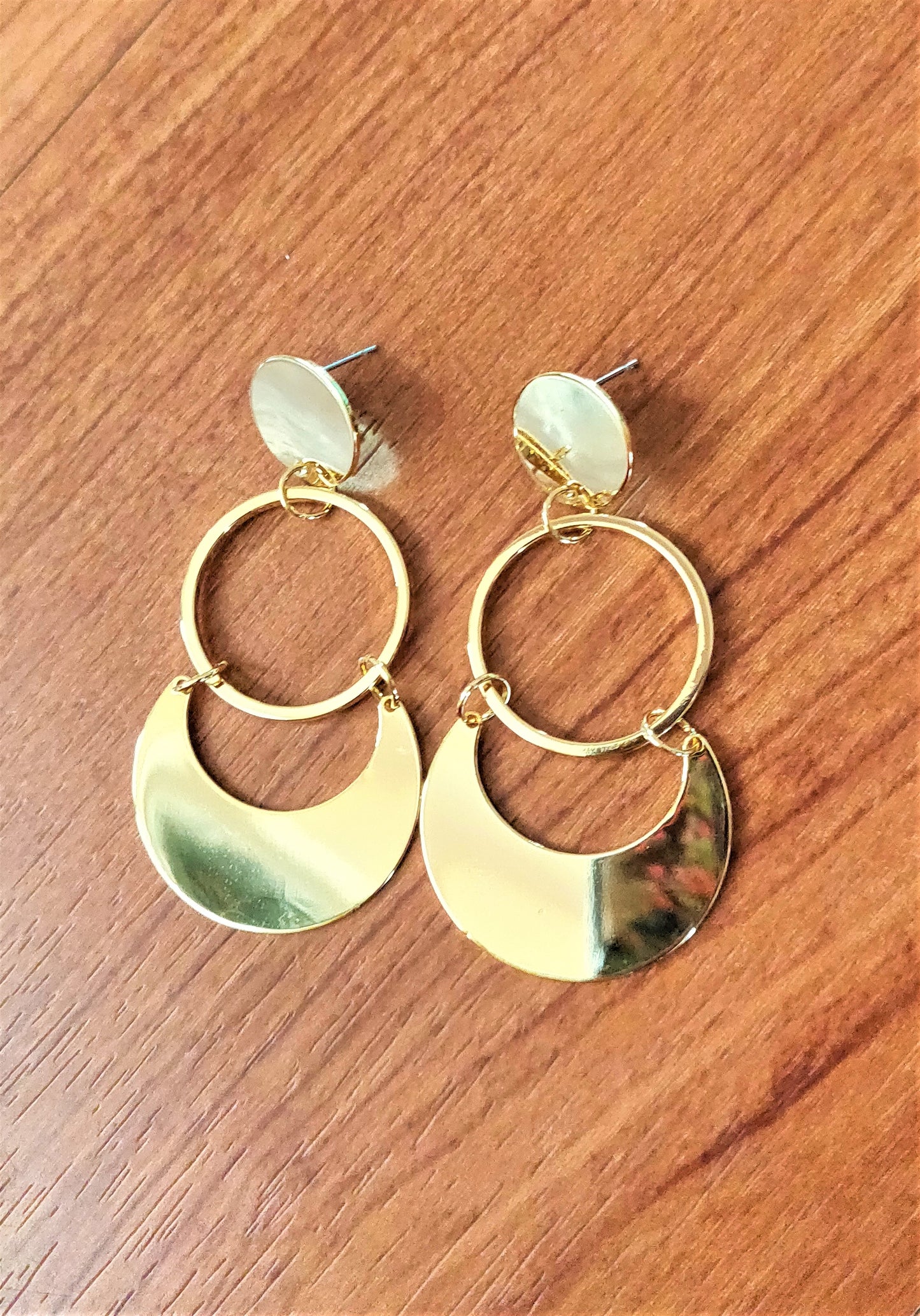 Moon Arc Statement Earrings - GlitterGleam