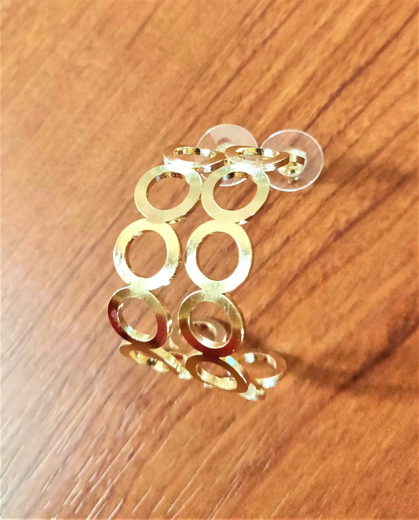 Designer Coiled Hoop Stud - GlitterGleam