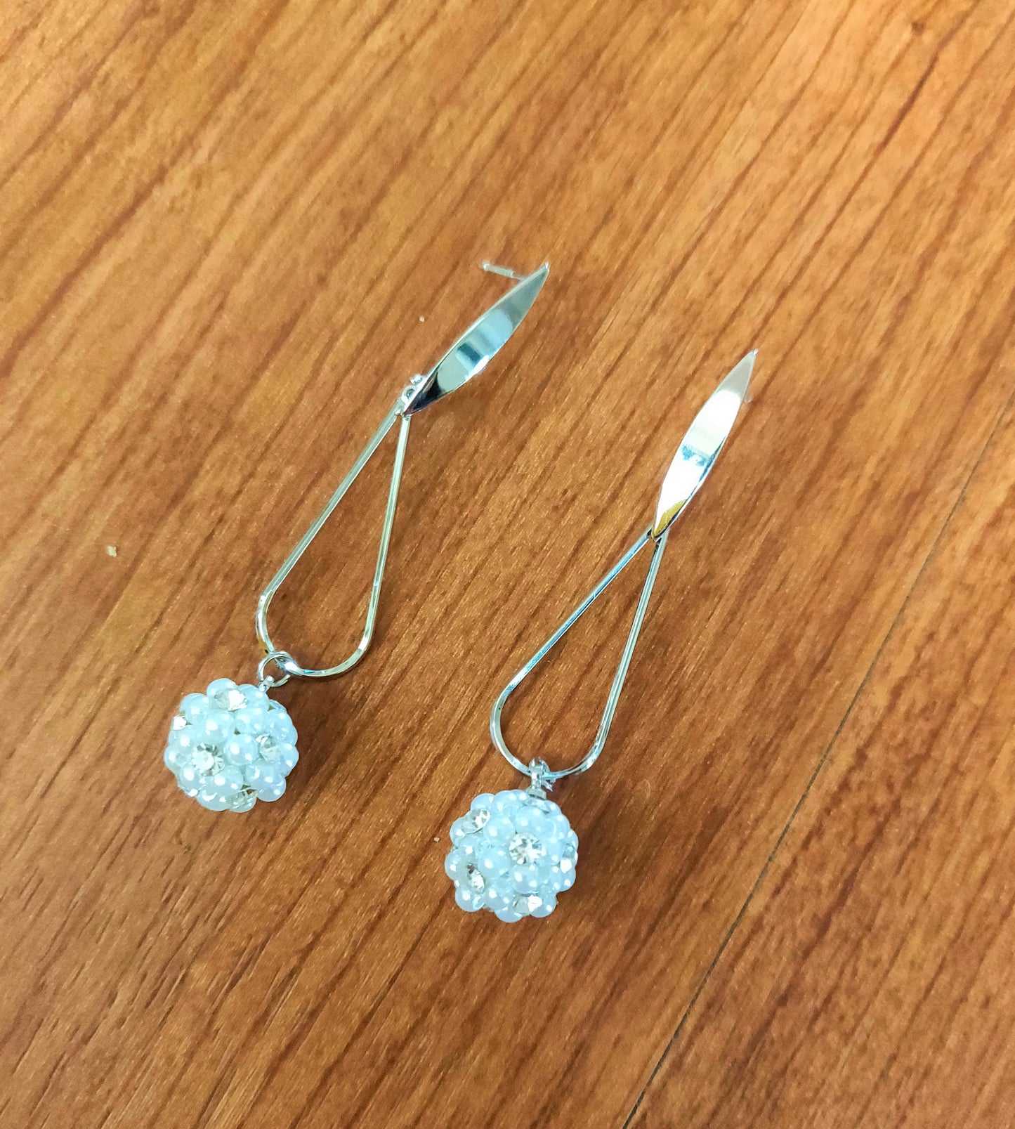 Pearl Ball Dangle Drop Earring - GlitterGleam