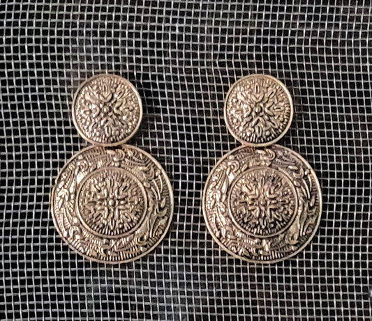 Antique Coin Earrings