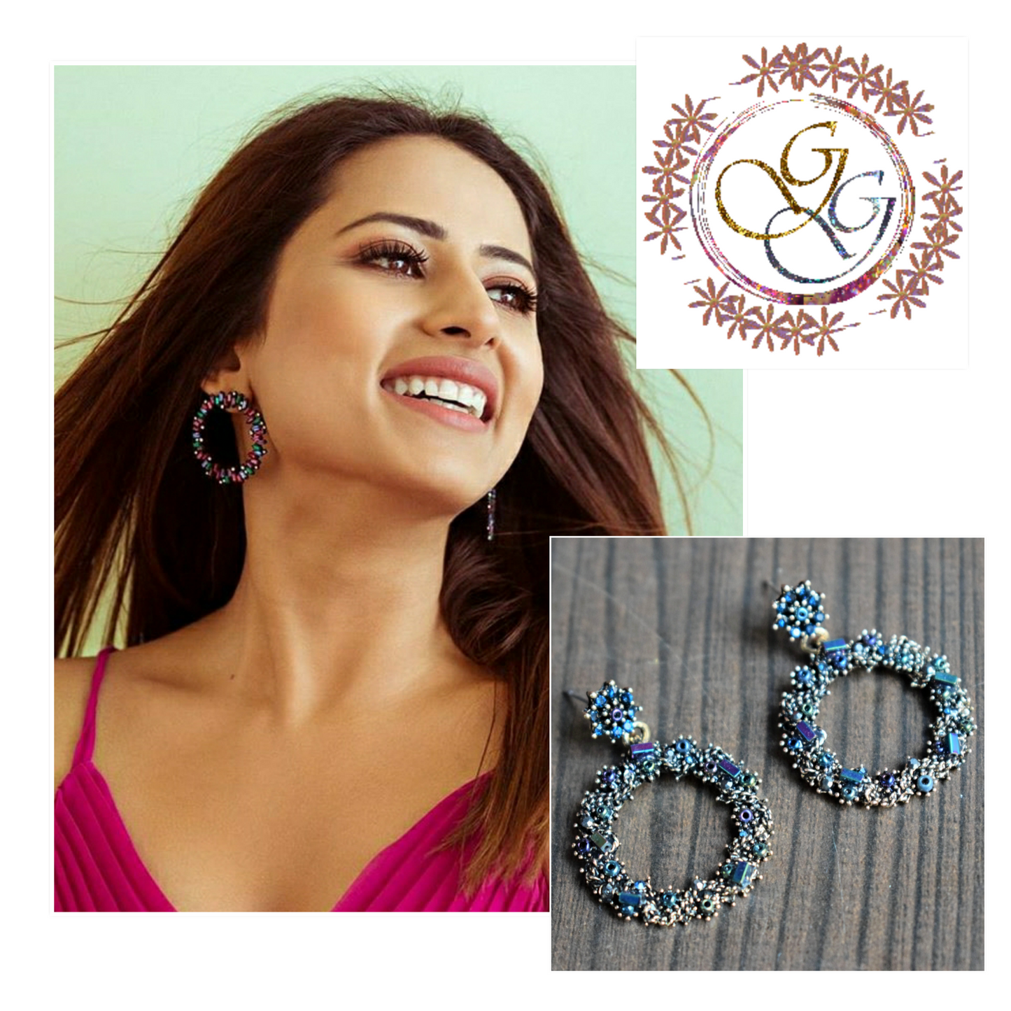 Sequin Coil Antique Earring