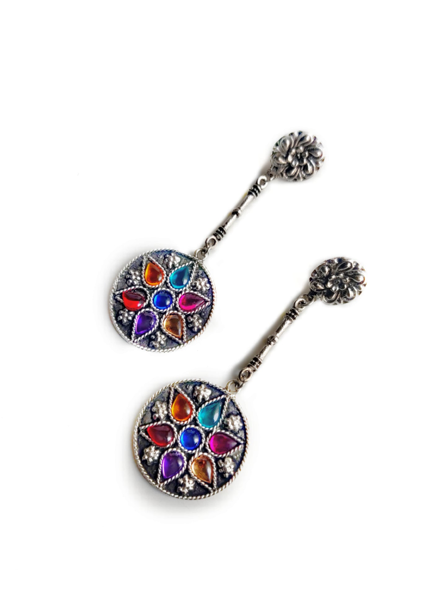Designer Hasli Afghani Choker Jhumka Necklace with Earrings