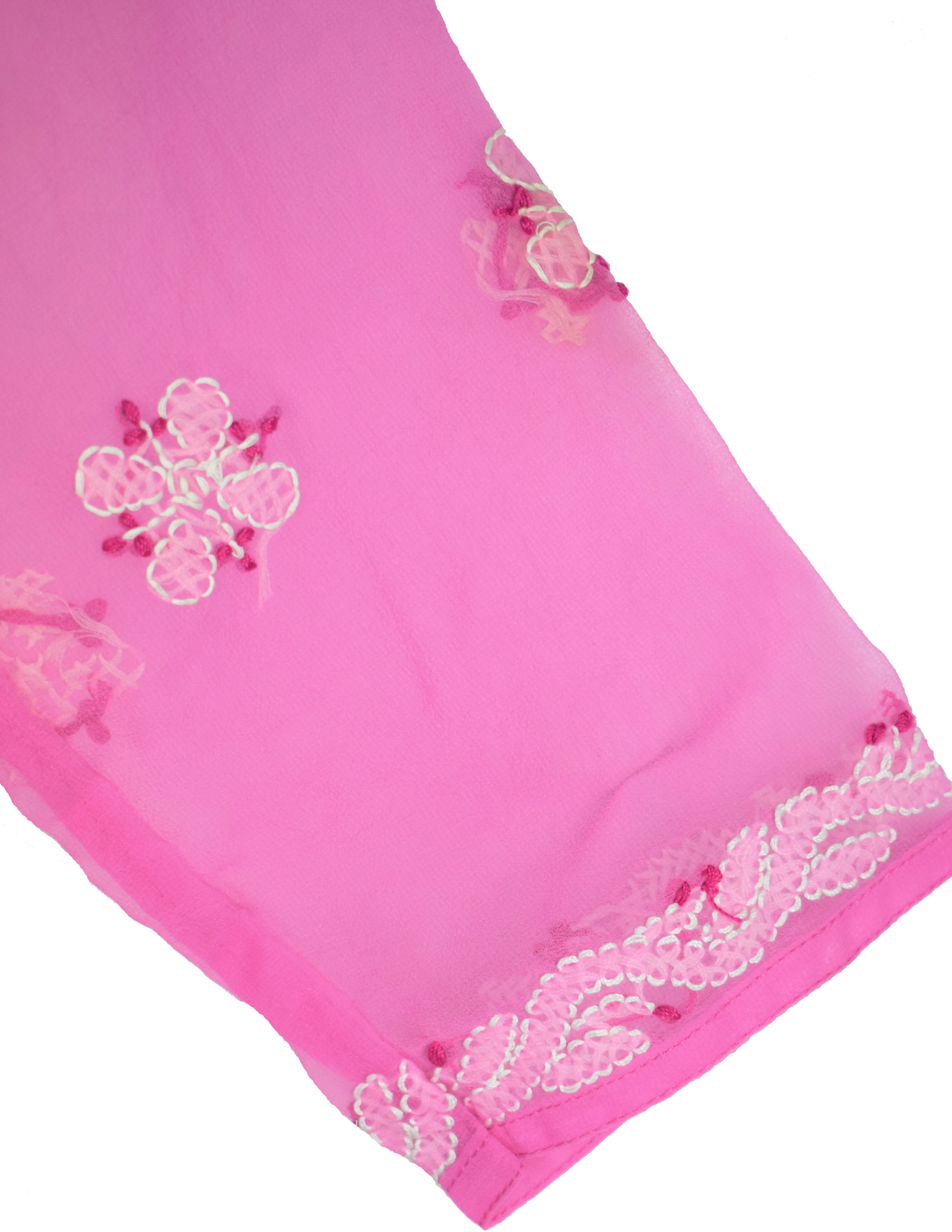 Long Chikan Anarkali Kurti - GlitterGleam