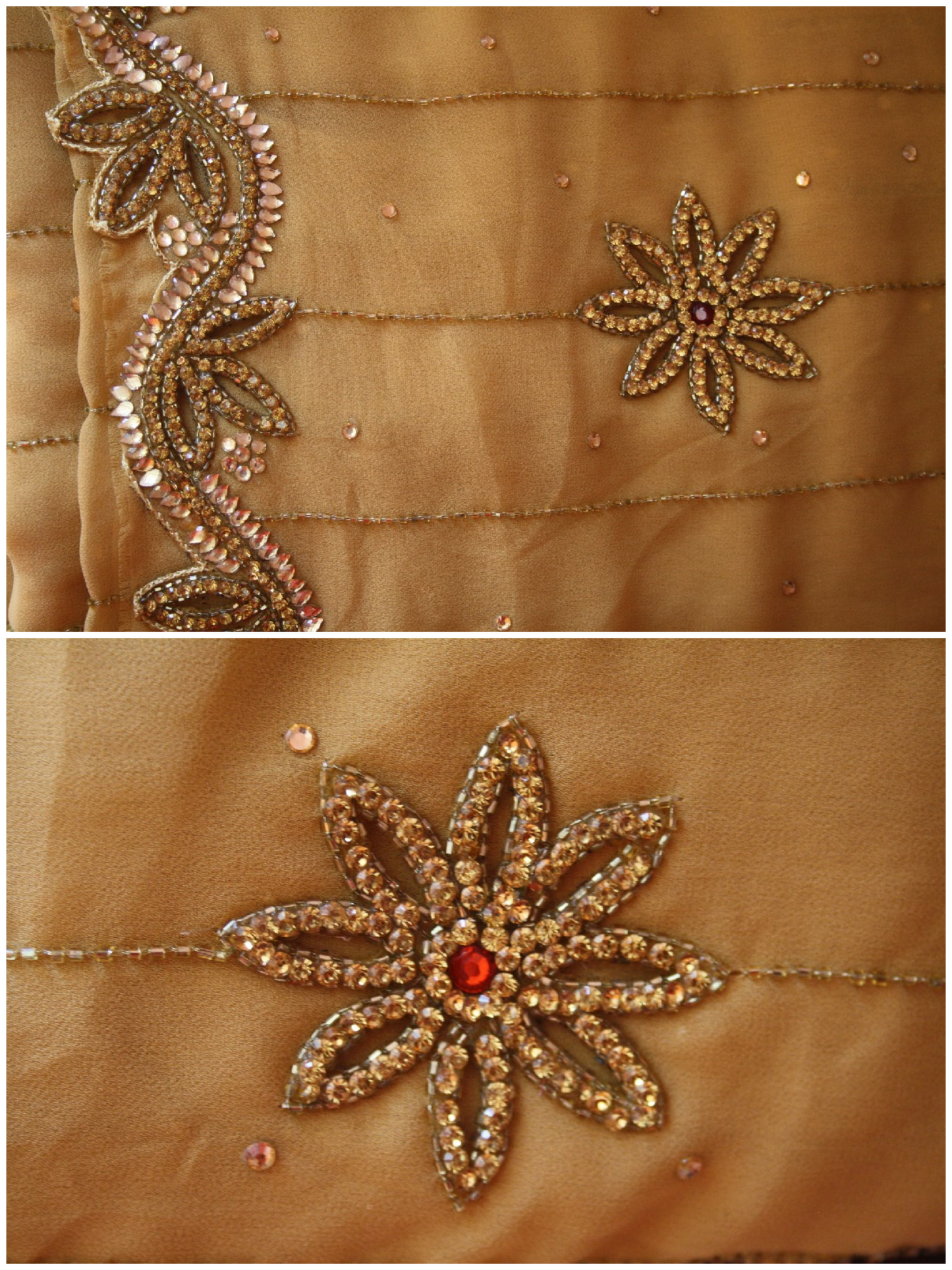 Heavy Zarkan Work Handcrafted Saree - GlitterGleam