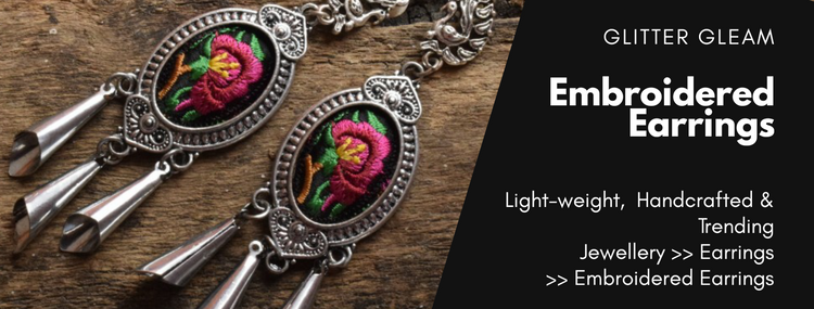 EMBROIDERED EARRINGS
