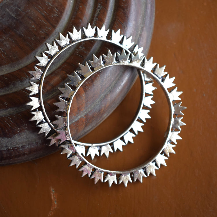 Bangles and Bracelet Accessories for Ethnic and Western Wear in Sterling Silver , Brass , Copper and German Silver in Oxidised, Gemstone and Meenakari Patterns
