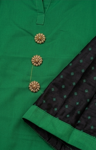 Ready-to-wear Ghera Skirt with Long Slit Kurti