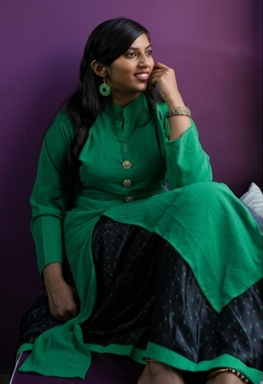 Ready-to-wear Ghera Skirt with Long Slit Kurti