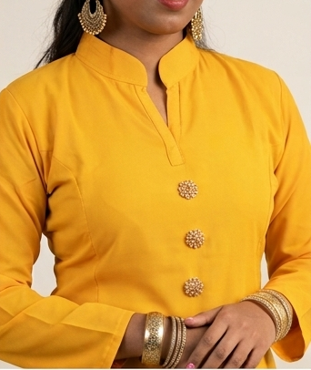 Ready-to-wear Ghera Skirt with Long Slit Kurti