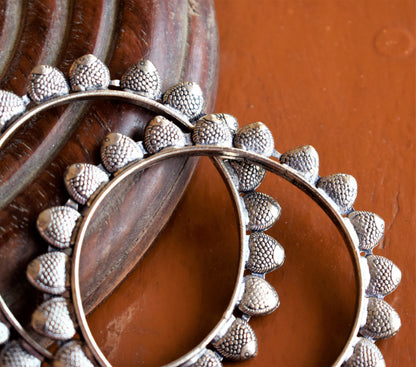 German Silver Fish Bangles (Pair)