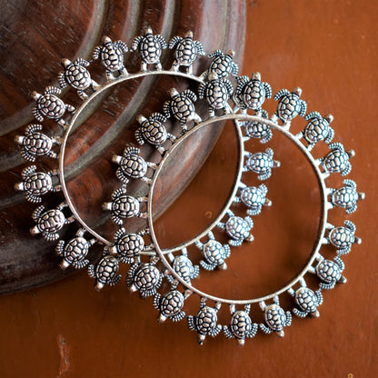 German Silver Tortoise Bangles (Pair)