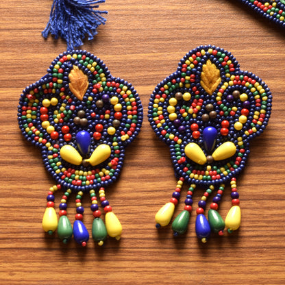 Hastkriti Ambar Bead and Pearl Necklace Set
