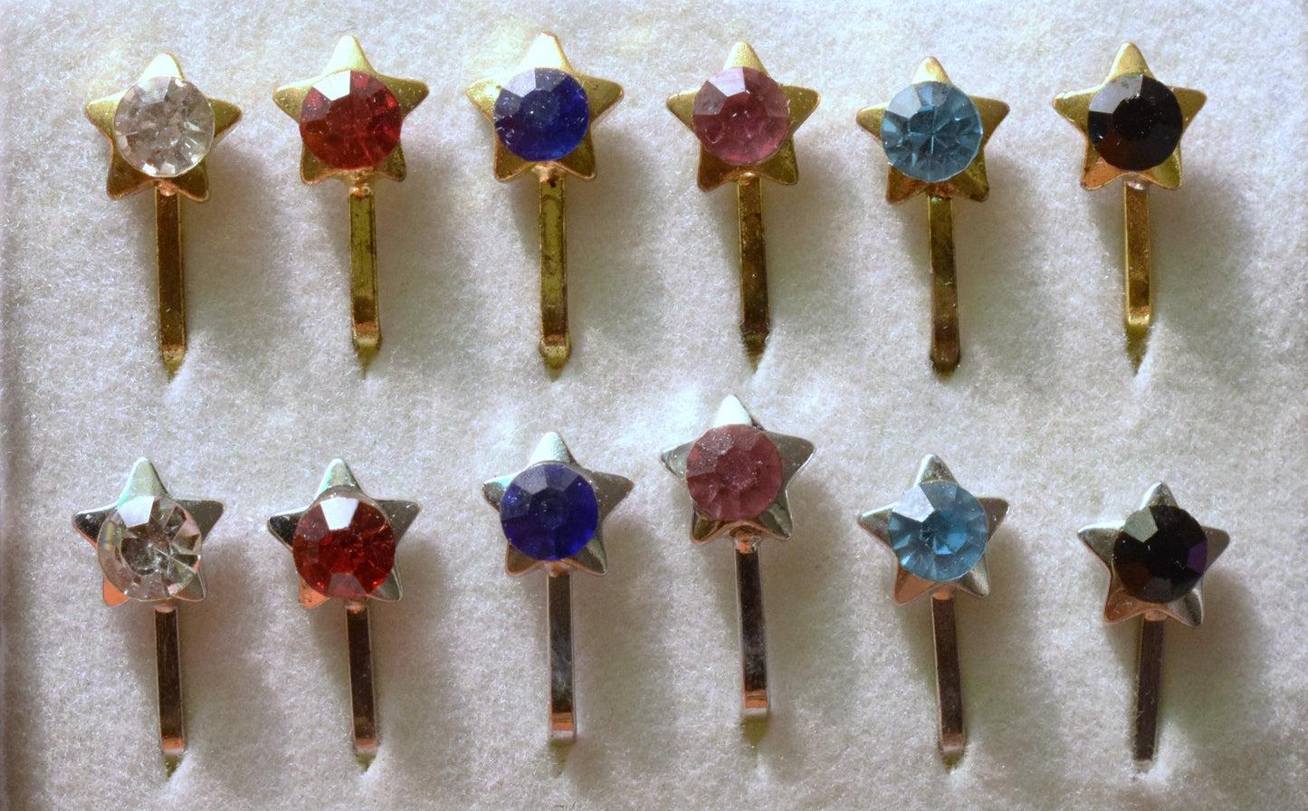 Star Gem Nose Push Pin