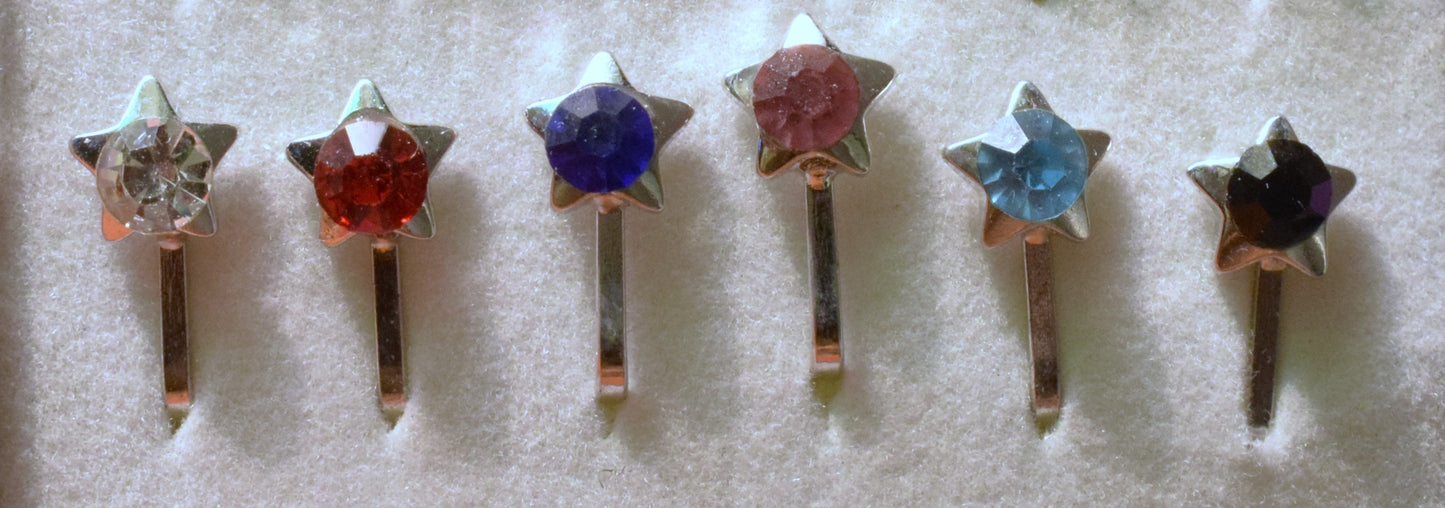 Star Gem Nose Push Pin