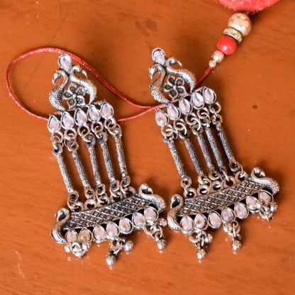 German Silver Pushpak Earrings