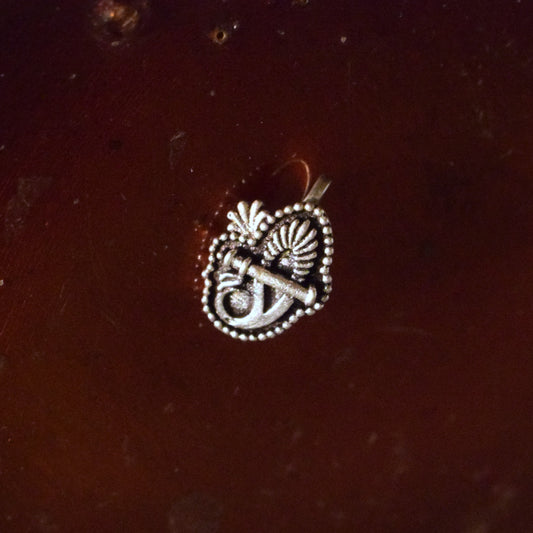 Krishna Bansuri German Silver Nose Push Pin