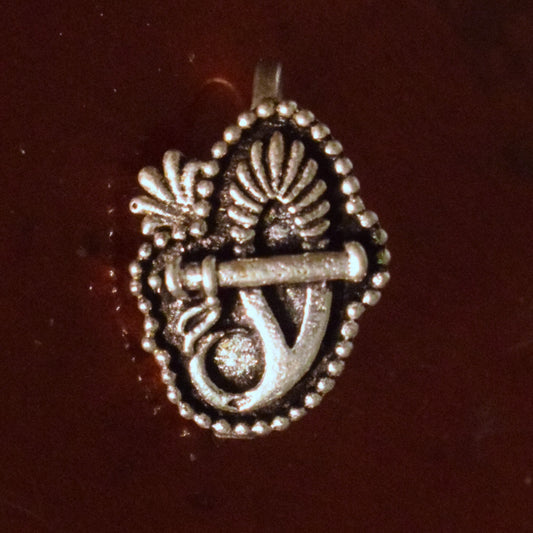 Krishna Bansuri German Silver Nose Push Pin
