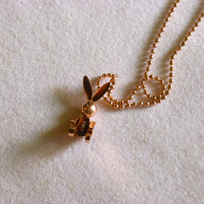 The 'Luck' Bunny Necklace - Glitter Gleam