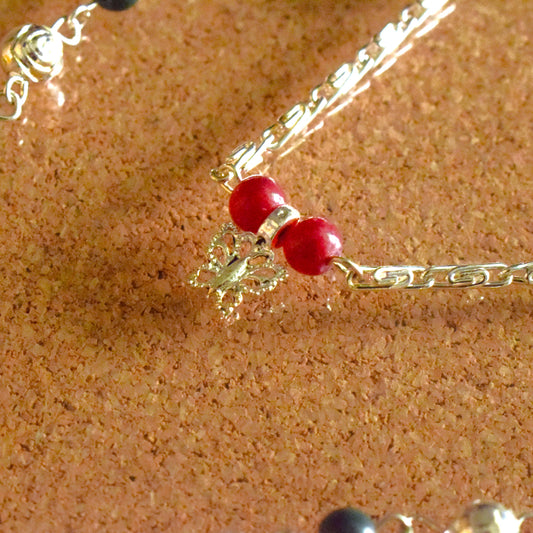Butterfly Bead Anklet