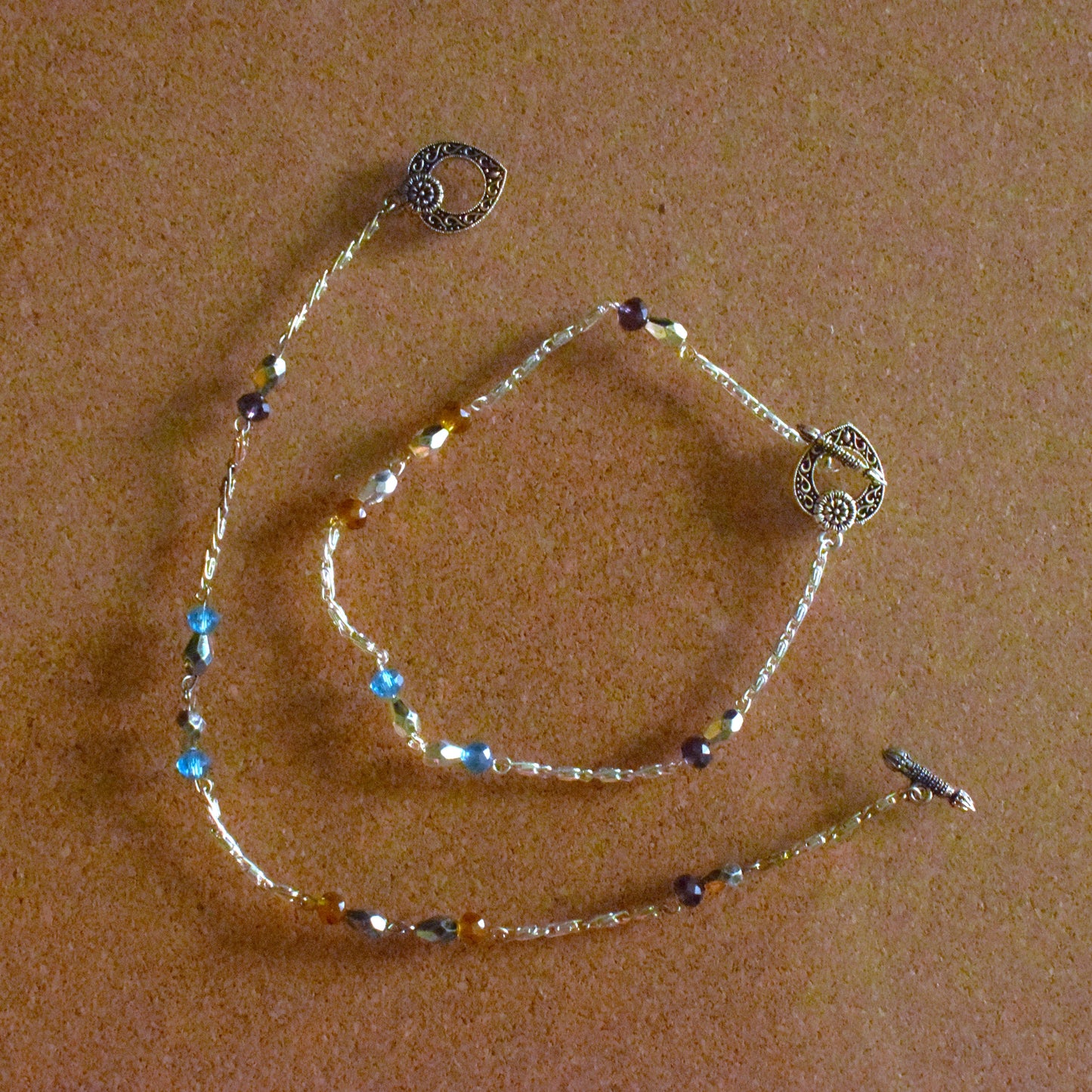 Multicolored Bead Anklet