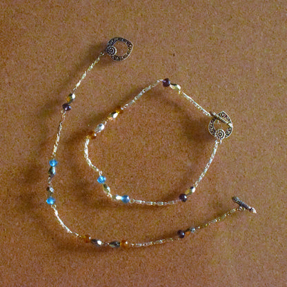 Multicolored Bead Anklet