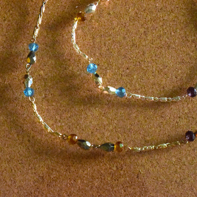 Multicolored Bead Anklet