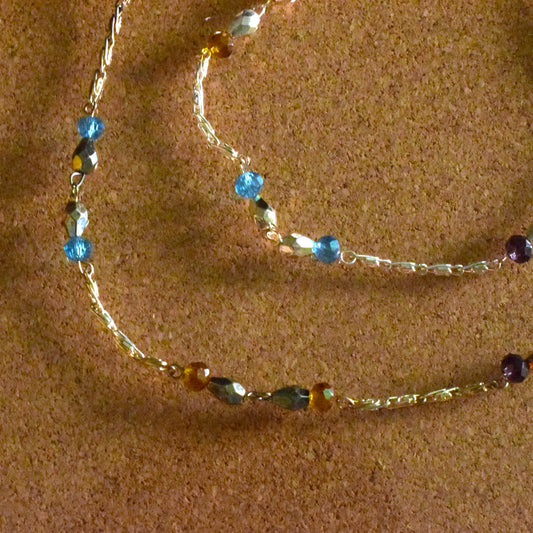 Multicolored Bead Anklet