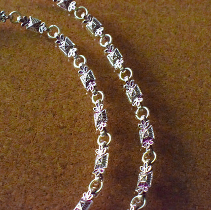 Maroon Meenakari Motif Anklet