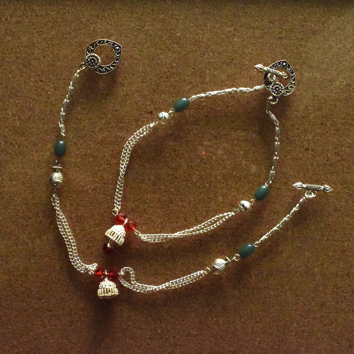 Jhumka Tassel and Fish Charm Anklet