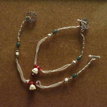 Jhumka Tassel and Fish Charm Anklet