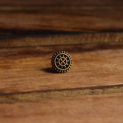 Chakra Brass Nose Pin Stud