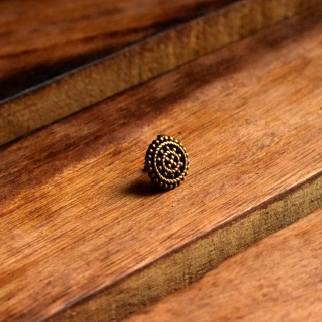 Chakra Brass Nose Pin Stud