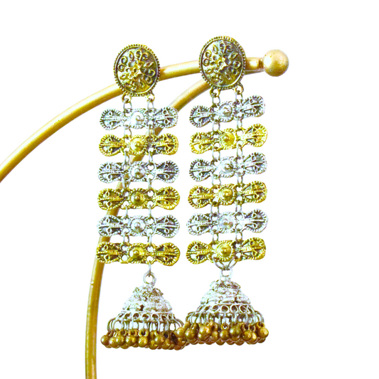 Dual Tone Chandelier Jhumka