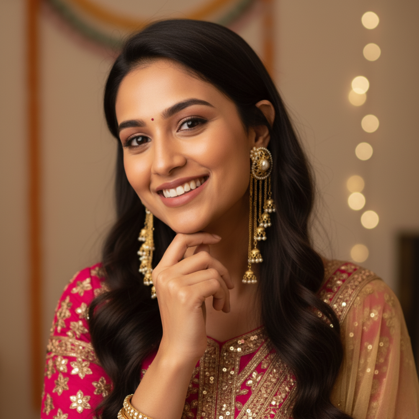 Designer Jhumki Tassel Earring