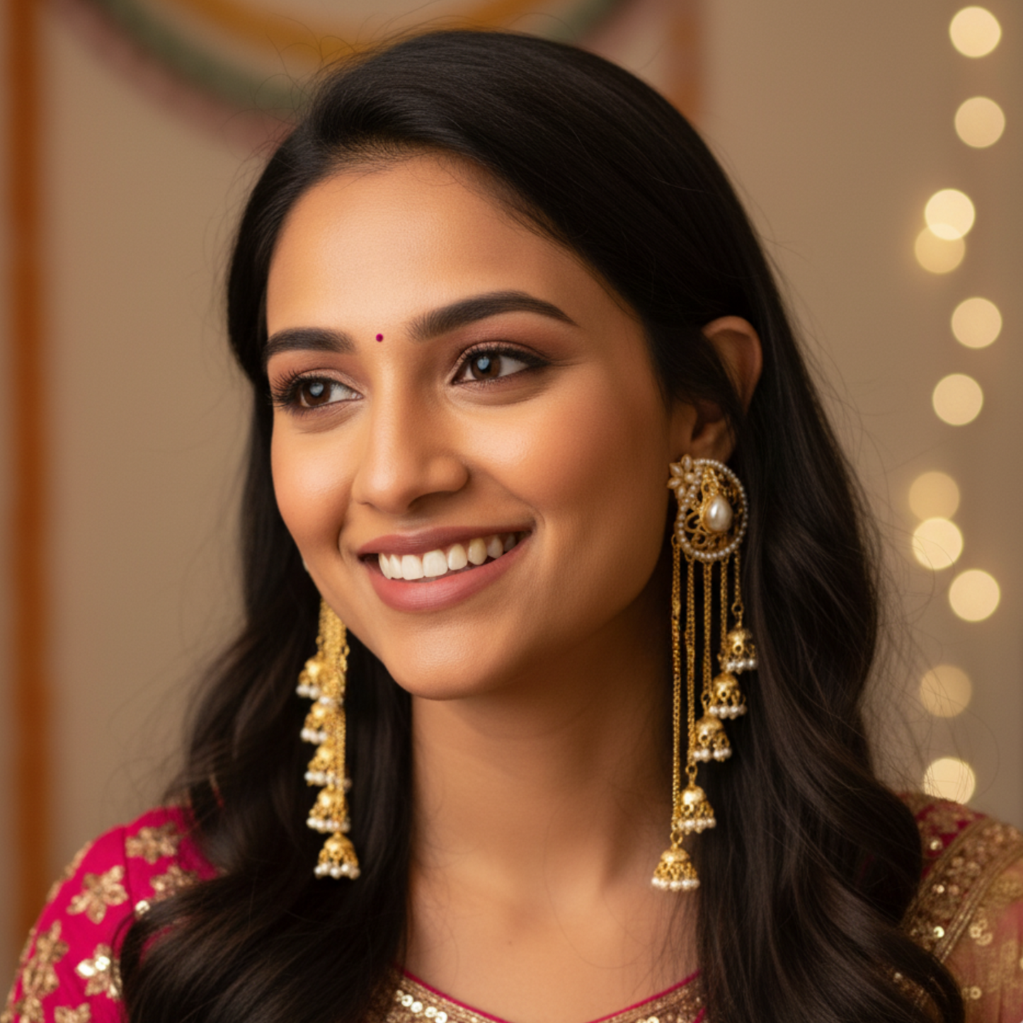 Designer Jhumki Tassel Earring