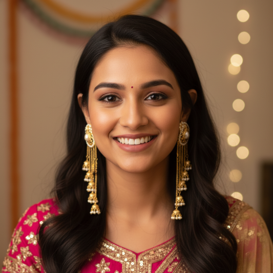 Designer Jhumki Tassel Earring
