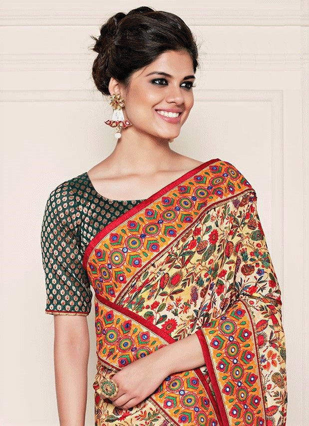 Buy Brown Sarees for Women by Ri-wah Online | Ajio.com