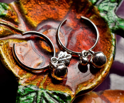Leaf Twin Toe Ring - Glitter Gleam