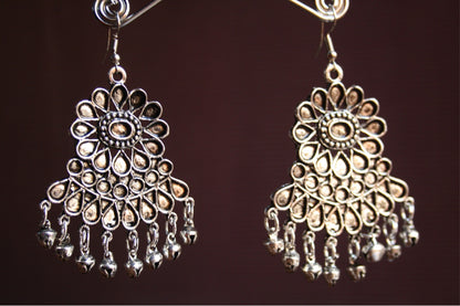 Golden & Silver Oxidized Earrings Combo Pack