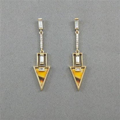 Designer Arrow Drop Earrings - GlitterGleam