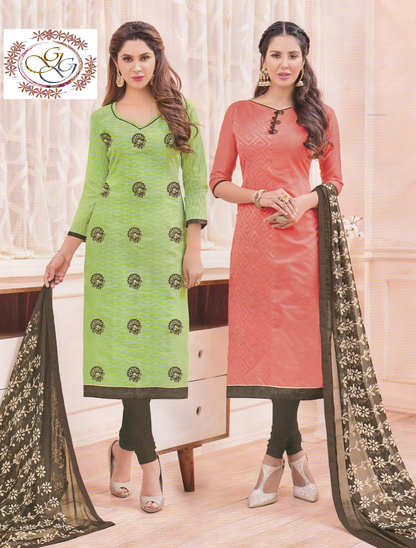Womens' Salwar Suit Dress Material - GlitterGleam