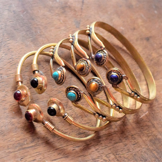 Golden Gemstone Bracelet