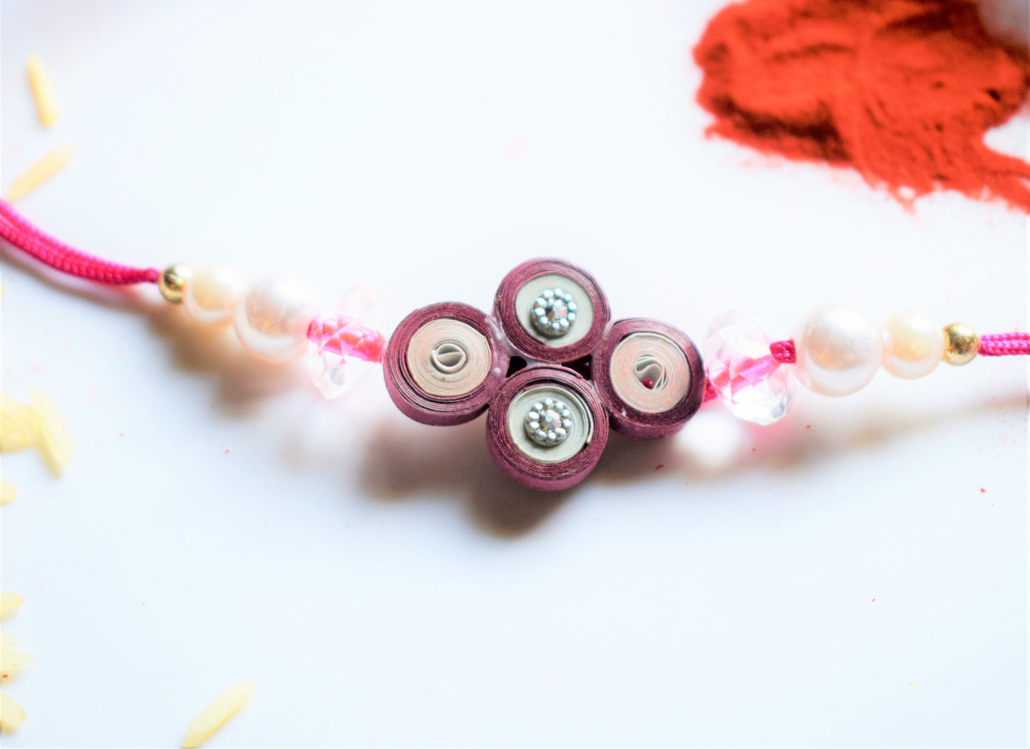 Pearl and Paper Rakhi