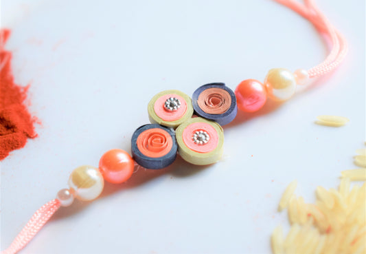 Pearl and Paper Rakhi