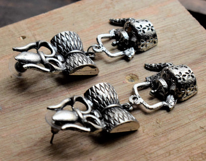 Trishul Damru Kettle Earring