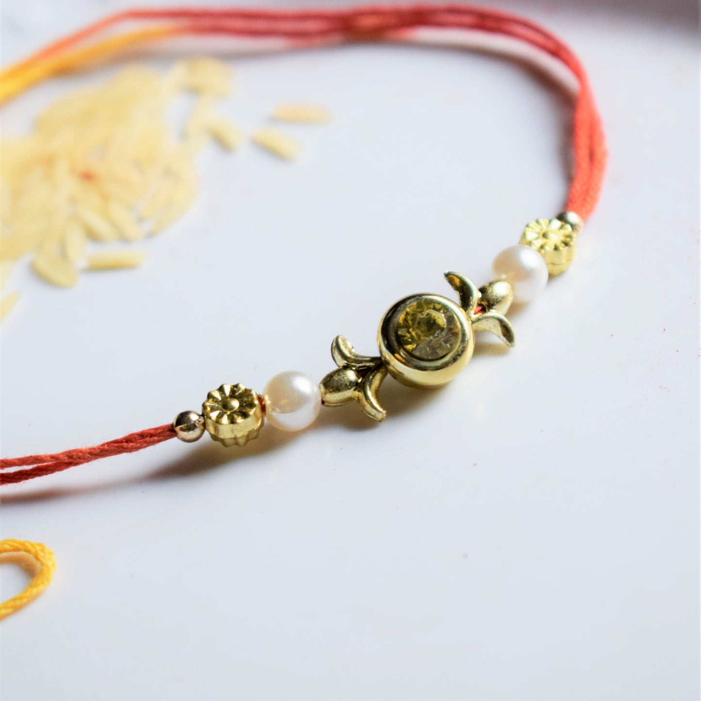 Crystal Ball Traditional Thread Rakhi