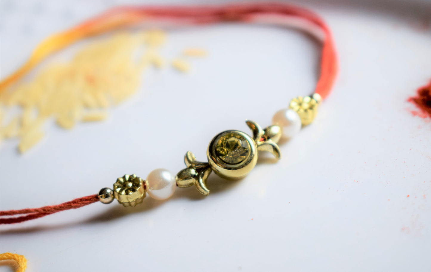 Crystal Ball Traditional Thread Rakhi