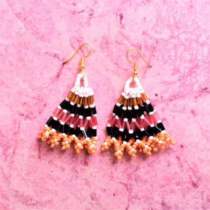 Multicolored Bead Jhumka
