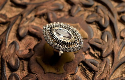 Crystal Stone Finger Ring